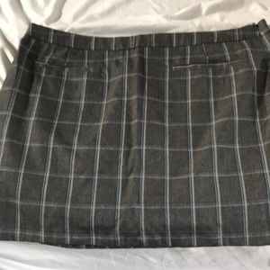 Gap lines mini plaid skirt